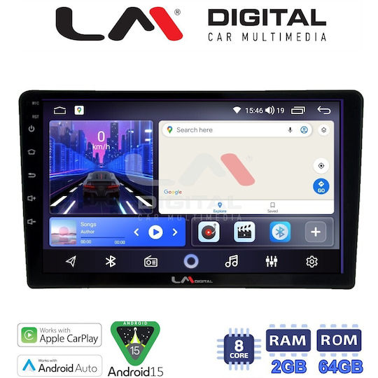LM Digital Ηχοσύστημα Αυτοκινήτου για Jeep Grand Cherokee Dodge Dakota / Magnum 2007+ (Bluetooth/USB/WiFi/GPS/Apple-Carplay/Android-Auto)