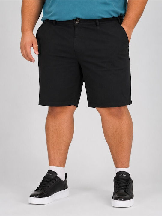 Plus Size Men's Chino Shorts Black