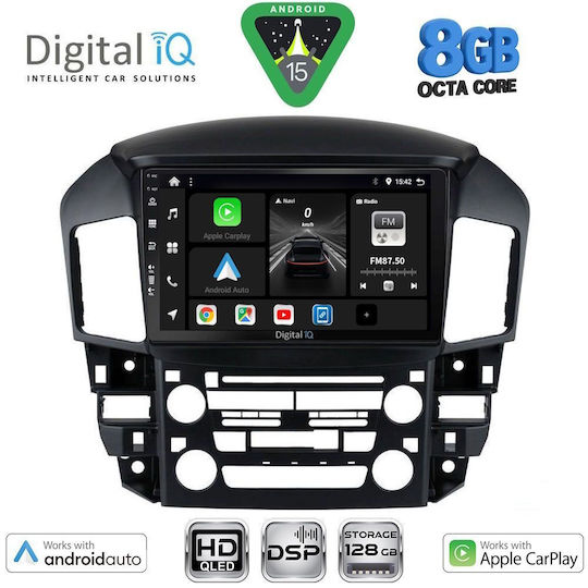 Digital IQ Ηχοσύστημα Αυτοκινήτου για Lexus RX300 1998-2003 (Bluetooth/USB/WiFi/GPS/Apple-Carplay/Android-Auto) με Οθόνη Αφής 9"