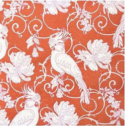 Xαρτοπετσέτες Cocktail Perruche Orange 12.5x12.5cm Francoise Paviot 20 Tεμάχια Xαρτοπετσέτες Cocktail Perruche Orange 12.5x12.5cm Francoise Paviot 20 Tεμάχια