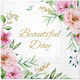 Napkins Flowers Birthday Wedding 33x33cm 20pcs