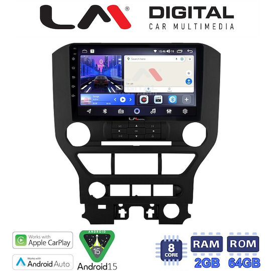LM Digital Ηχοσύστημα Αυτοκινήτου για Ford Mustang 2015 (Bluetooth/USB/WiFi/GPS/Apple-Carplay/Android-Auto)