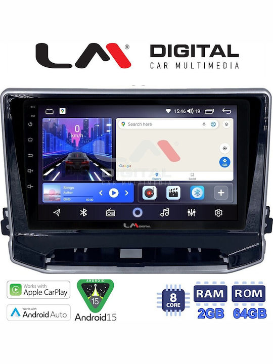 LM Digital Car Audio System for Jeep Compass 2023 Bluetooth USB Wi-Fi GPS Apple CarPlay Android Auto