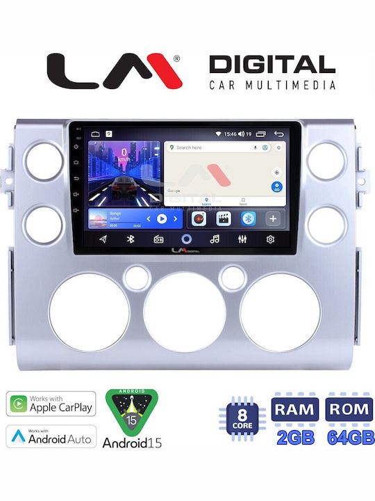 LM Digital Car Audio System for Toyota FJ 2014 Bluetooth USB Built-in Wi-Fi GPS Apple CarPlay Android Auto