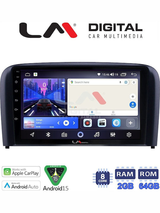 LM Digital Car Audio System for Volvo S80 2004 2006 Bluetooth USB Wi-Fi GPS Apple CarPlay Android Auto