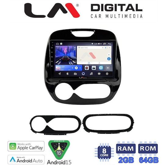 LM Digital Auto-Audiosysteme für Renault Erfassen 2013 Bluetooth USB Eingebautes Wi-Fi GPS Apple CarPlay Android Auto