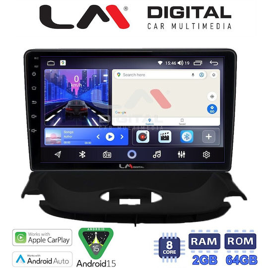 LM Digital Car Audio System for Peugeot 206 2002 2006 Bluetooth USB Wi-Fi GPS Apple CarPlay Android Auto