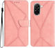 Tel1 Xiaomi Redmi A5 4g Stitching Embossed Book Mobile Phone Case Pink