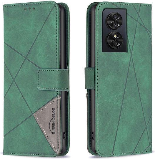 Tel1 Tcl 50 Se Magnetic Buckle Rhombus Θήκη Βιβλίο Green