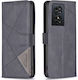 Tel1 Tcl 50 Se Magnetic Buckle Rhombus Husa Carte Neagră
