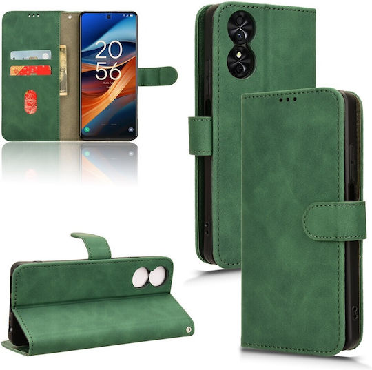 Tel1 Tcl 40 Nxtpaper 4g Tcl 50 Se Skin Feel Magnetic Flip Book Mobile Phone Case Green