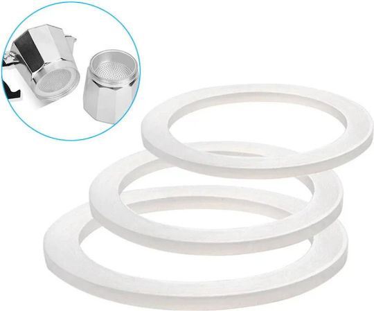 Set 3 Gaskets 3 Cups Stovetop Espresso Maker Silicone