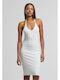 Ladies Summer Midi Evening Dress Off-White