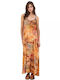 Summer Maxi Slip Dress Citron