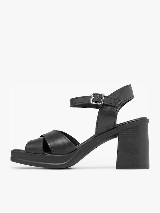Sandale Elegante Damă Din Piele Negre