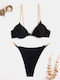 Bikini Set Chains Size S Black