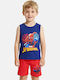 Kinderbekleidungsset mit Sommer-Shorts 2 Stück Blau Spiderman
