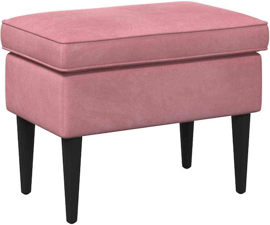 Suport Pentru Picioare Tapițat Cu Catifea Roz 55x35x41cm
