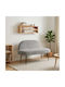 vidaXL Hocker Für Das Wohnzimmer Mit Leder Mit Offenem Grau 76x110x60cm