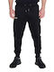 Herren-Sweatpants mit Gummizug Schwarz