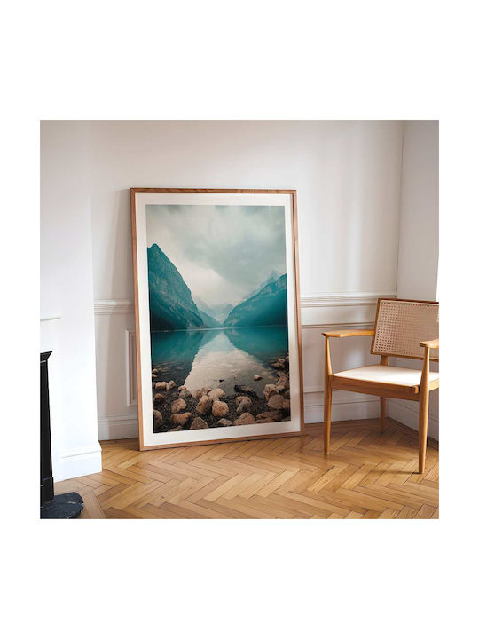 Poster Lake Pst25111 40cm X 50cm Frame Natural ...