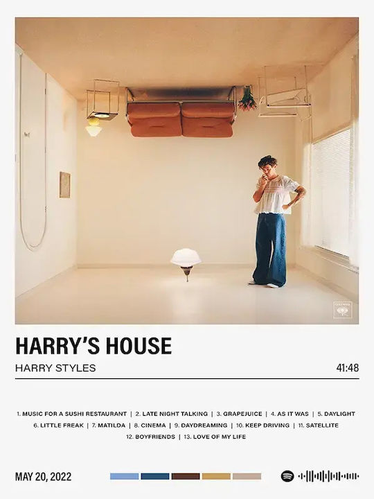 Music Poster Harry's House Ms054 40cm X 50cm Fr...