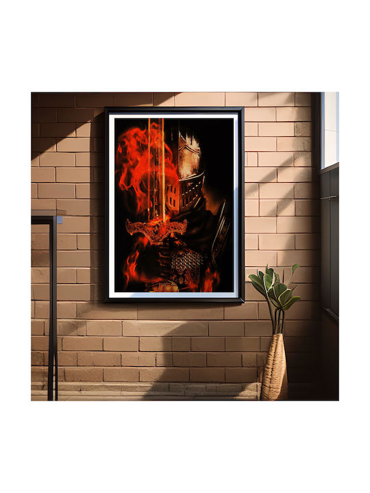Gaming Poster Dark Souls Iii Gm2365 40cm X 50cm Κορνίζα Φυσικό Ξύλου Μπεζ