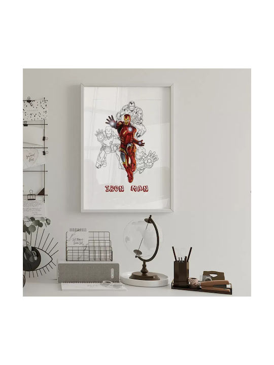 Comic Poster Iron Man Cm032 40cm X 50cm Κορνίζα...