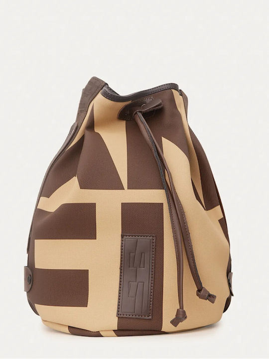Leder Damen Beutel Beige