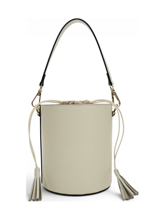 Fabric Women's Drawstring Bag Beige