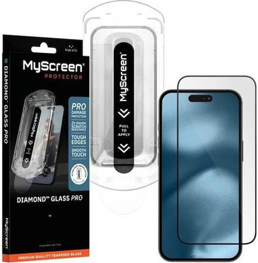 Myscreen Протектор За Екран Diamond Glass Pro Fit Frame Apple iPhone 17 Pro