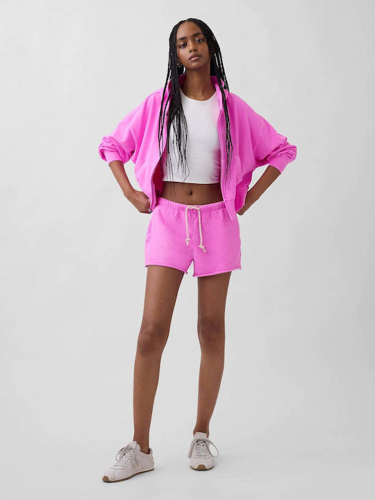 GAP Women's Terry Shorts Neon Pink Glow