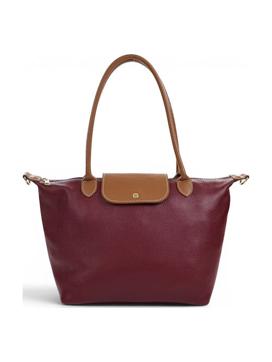 Passaggio Leather Damentasche aus Leder Burgund...