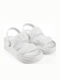 Flip Flops In Sandal Style In White Colour