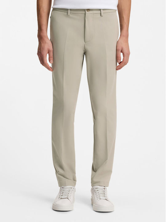 Boss Kaiton Trousers in Slim Fit Open Beige