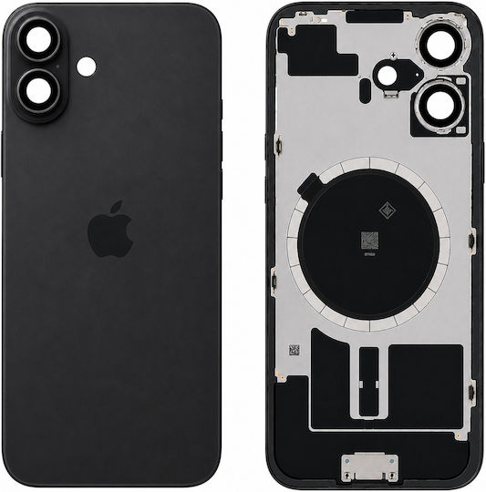 Back Glass Steel Plate Magnets Magsafe & Camera Lens Iphone 17 Black