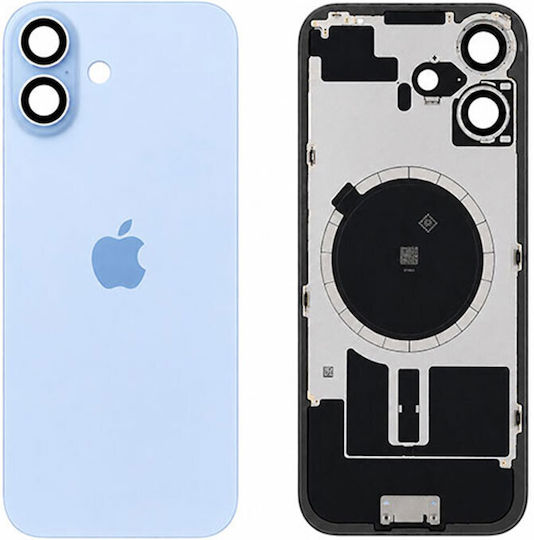 Πίσω Γυαλί Ατσάλινη Πλάκα Μαγνήτες Magsafe & Camera Lens Iphone 17 White