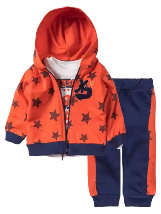 Kids Sweatpants Set Orange
