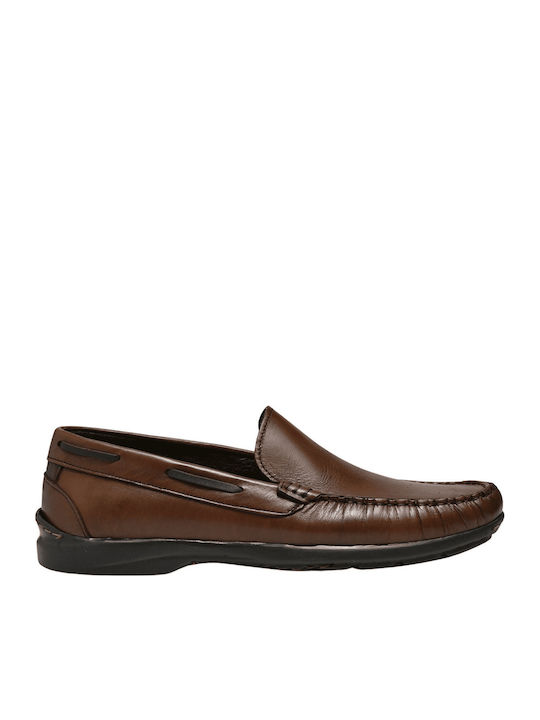 Antonio Shoes Leather Men's Loafers in Brown Co...