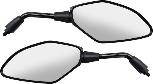 Καθρεφτες Ζευγος Scooter 8mm/rr Τριγωνοι Universal Moto Reflect