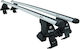 Turtle Rex Silver Car Roof Bars Compatible with Peugeot 3008 E-3008 P64 Bare Roof