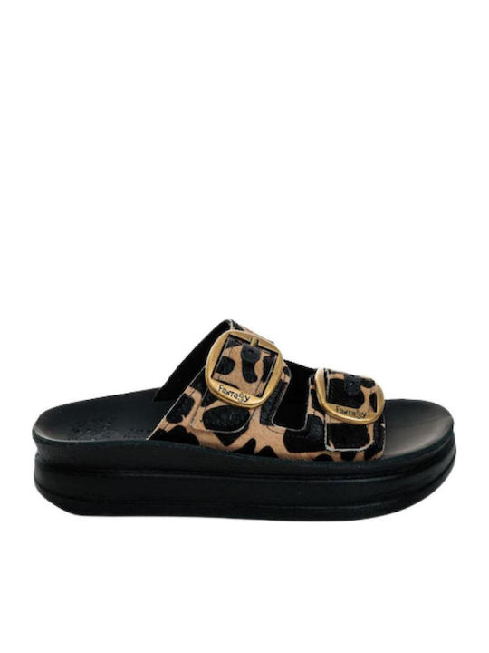 Fantasy Sandals Zefi Leather Women's Sandals Brown