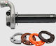 Кокал на Дроселовата Клапа Domino Krk Evo Throttle Control Без Грипове Сребрист
