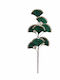 Christmas Branch Ginkgo Glitter Green 15x65cm 312.035.0048.75