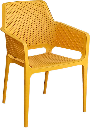 Gartenstühle Polypropylen Luka Gelbe 62x60x86cm