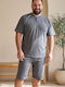 Rimoli Plus Size Summer Men's Pyjamas Anthracite