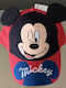 Disney Παιδικό Καπέλο Jockey Υφασμάτινο Mickey Κόκκινο