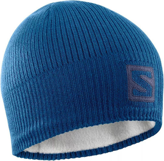 Beanie Unisex Σκούφος Πλεκτός σε Μπλε χρώμα