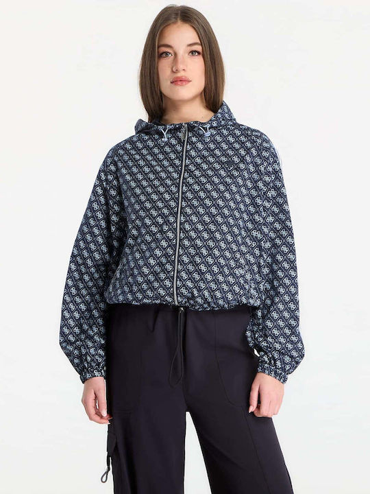 Guess Women's Jacket for Winter Blue
