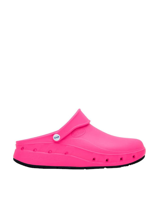 Scholl Male Anatomic Fuchsia Clogs